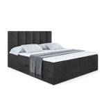 Boxspringbett BOXI1 Schwarz - Breite: 140 cm - H3