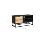 Meuble TV Jakson Marron - Bois massif - 90 x 45 x 90 cm