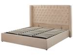 Doppelbett LUBBON Beige - Silber - 210 x 144 x 217 cm