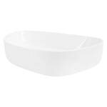 Waschbecken Oval Keramik 55x42x14cm Wei脽