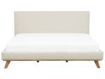 Doppelbett TALENCE Beige - Creme - Eiche Hell - Breite: 198 cm