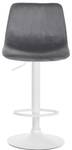 Tabouret de bar Divo Lot de 2 Gris lava