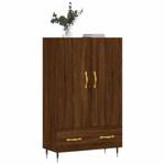 Highboard DE4150 Eiche Schwarzbraun Dekor