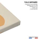 Tableau orange fraiche 60 x 90 cm - Fibres naturelles