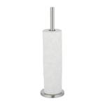 Toilettenpapier Aufbewahrung stehend Silber - Metall - 15 x 55 x 15 cm