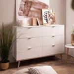 Commode 2032 Blanc - Bois manufacturé - Bois/Imitation - 120 x 86 x 40 cm