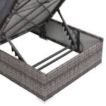 Garten-Sofagarnitur Grau - Metall - Polyrattan - 70 x 26 x 139 cm