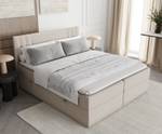 Boxspringbett Mallo Beige - Breite: 160 cm