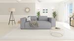 Sofa 2 Sitzer Orion Grau - Massivholz - Textil - Holz teilmassiv - 196 x 64 x 92 cm