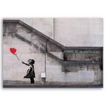 Bild Banksy Mädchen mit Ballon Graffiti 120 x 80 cm