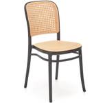 Gartenstuhl ATTAGE Schwarz - Rattan - 86 x 52 x 41 cm