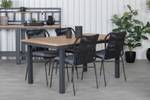 Gartenmöbel-Set Panama Schwarz - Massivholz - 90 x 74 x 152 cm