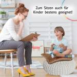 Pouf Sitzpouf Bodenkissen Puff Hocker Weiß