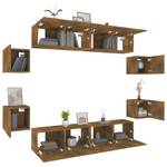 TV-Schrank 8er Set D117 Raucheiche Dekor - Tiefe: 80 cm