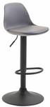 Tabouret de bar Kiel Gris - Noir