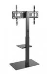 TV-Standfuß LUMLDT03-17FL Schwarz - Metall - 66 x 146 x 40 cm