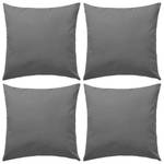 Gartenkissen (4er Set) 3003014-2 Grau - 45 x 45 cm