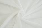 Gardine weiß transparent Uni Weiß - Textil - 140 x 245 x 140 cm