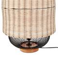 Tischlampen TANGANYIKA Beige - Schwarz - Blau - Rattan - 35 x 55 x 35 cm