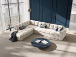 Ecksofa JUSTIN 5 Sitzplätze Beige