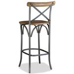 Barhocker Braun - Metall - Holzart/Dekor - 52 x 110 x 49 cm