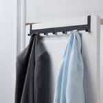 Tür-Garderobe Schwarz - Metall - 59 x 10 x 10 cm