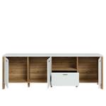 Wohnzimmer Samuel 30 (6-teilig) mit LED Grau - Holzwerkstoff - 400 x 154 x 60 cm