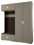 Garderobe Inova 4 Z18 Braun - Gold - Grau - Gold