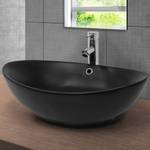 Waschbecken LENDINARA Schwarz - Keramik - Metall - 38 x 19 x 59 cm