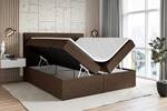 Boxspringbett LUKI Braun - Breite: 140 cm - H3