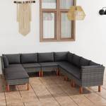 Garten-Sofa-Set (9-teilig) 3009634-16 Grau