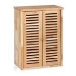 Schmaler Hängeschrank aus Walnuss Braun - Holzwerkstoff - 35 x 47 x 21 cm