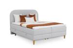 Boxspringbett Alto Hellgrau - Breite: 120 cm