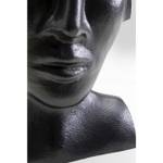 Vase Rostro visage Noir - Métal - 17 x 17 x 16 cm