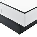 Table Basse de Salon Lens Noir - Blanc - Bois manufacturé - 80 x 36 x 60 cm