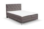 Boxspringbett Lilotte Braun - Breite: 200 cm