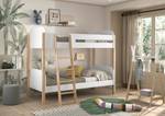 Lits superposés KIDDY BB005 Blanc - Bois manufacturé - Bois massif - 126 x 175 x 215 cm