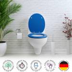 Premium WC Sitz Deep Blue Blau - Holzwerkstoff - 38 x 5 x 44 cm