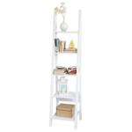 Étagère Murale Étagère Échelle FRG101-W Blanc - Bois manufacturé - 44 x 180 x 39 cm