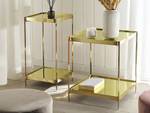 Beistelltisch ALSEA Gold - 29 x 60 x 29 cm