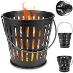 Feuerschale 489153 Schwarz - Metall - 39 x 38 x 41 cm