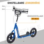 Kinderscooter 371-027BU Blau - Metall - 52 x 80 x 120 cm