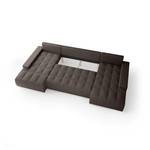 Ecksofa Big Sofa Eckcouch DEIA U Form Braun