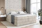 Boxspringbett EDITA KING Beige - Breite: 120 cm