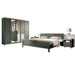 Schlafzimmer Set im Landhausstil 160cm Grün - Holzwerkstoff - 1 x 1 x 1 cm
