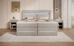 Boxspringbett Minera Beige - Breite: 160 cm - H2