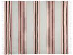 Couverture MAGAR Beige - Marron - Rose foncé - Textile - 130 x 1 x 170 cm