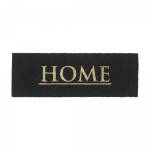 Paillasson HOME A 26x75 en coco noir Noir - Fibres naturelles - 26 x 15 x 75 cm