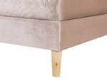 Lit double MARQUISE Beige - Rose foncé - Largeur : 171 cm