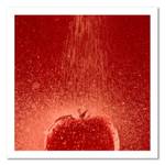 Leinwandbild im Wasser Tomate Rot